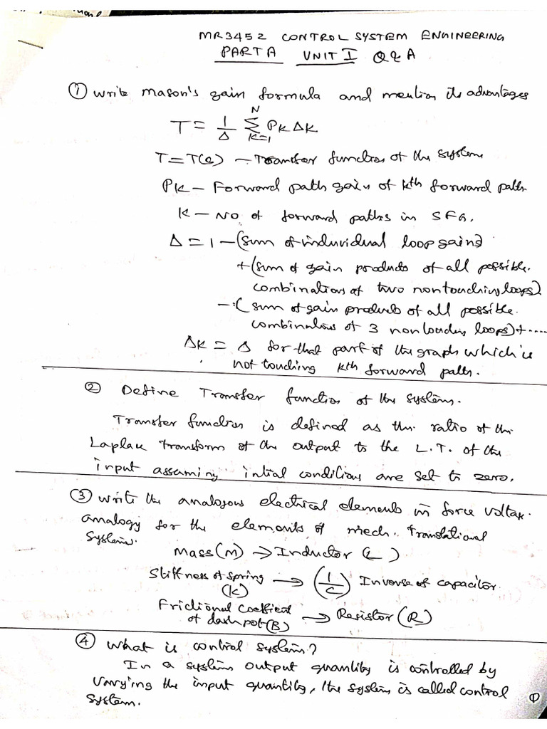 EE3503 Cs Unit 1 HW Notes | PDF
