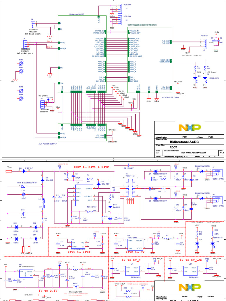 Bidirectional ACDC Control Board Diagram | PDF