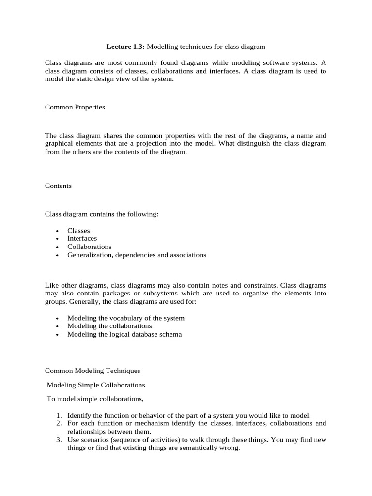 Lecture 1.3 | PDF | Class (Computer Programming) | Databases