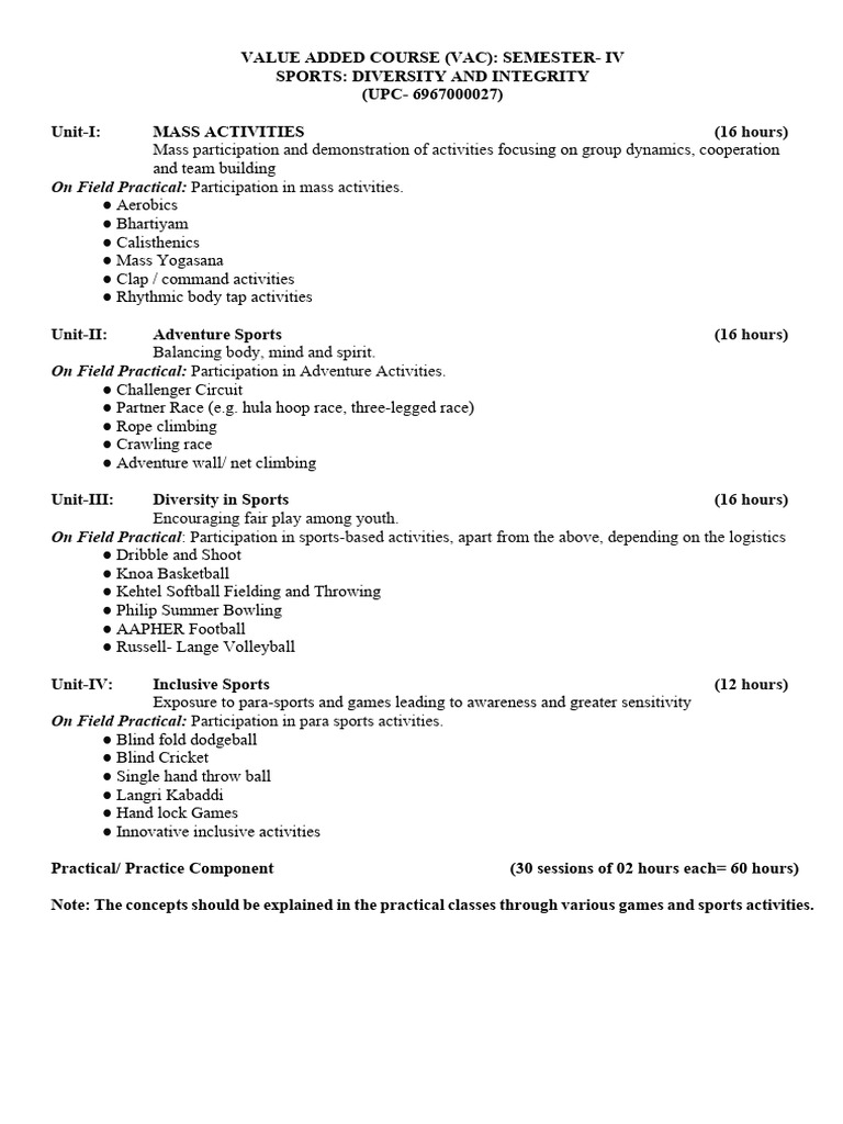 Sports Diversity and Integrity Course | PDF