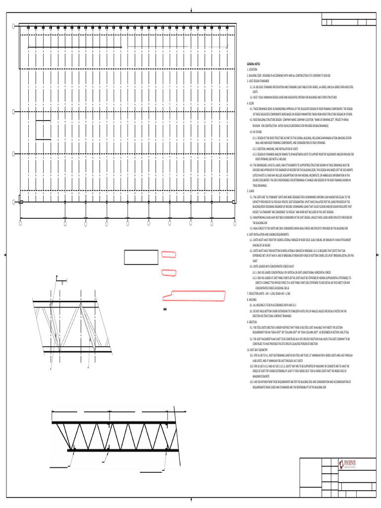 Uplift Bridging Steel Joist Plan | PDF | Truss | Framing (Construction)