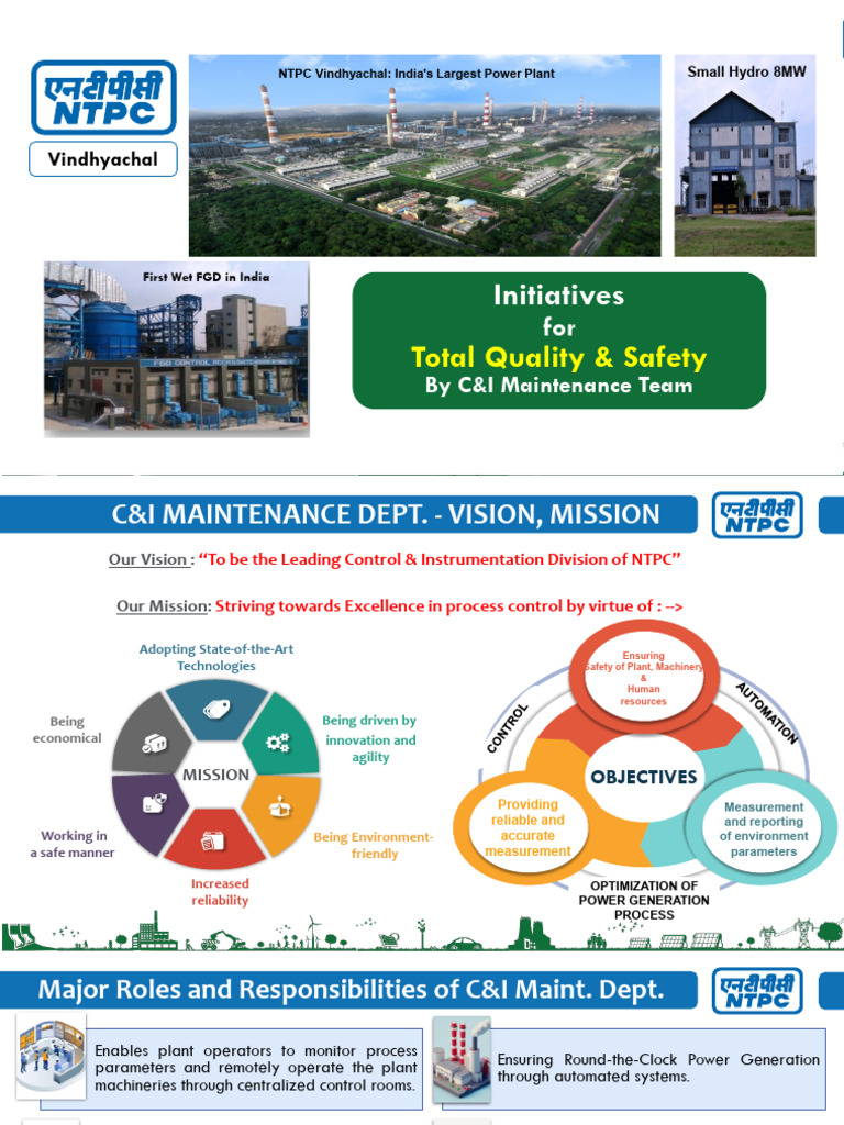 Quality & Safety Initiatives at NTPC | PDF | Instrumentation ...