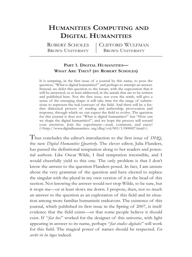 Humanities_Computing_and_Digital_Humanit | PDF | Humanities | Linguistics