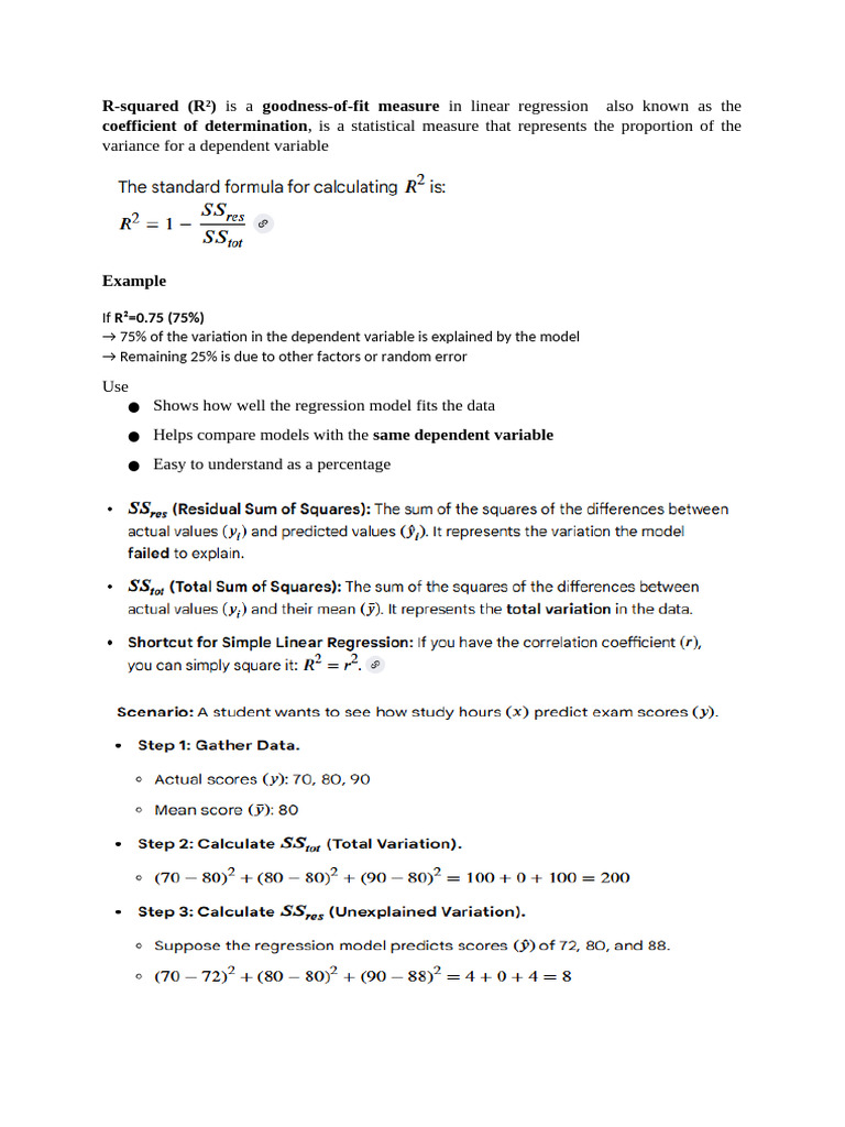 Understanding R-squared and Adjusted R² | PDF