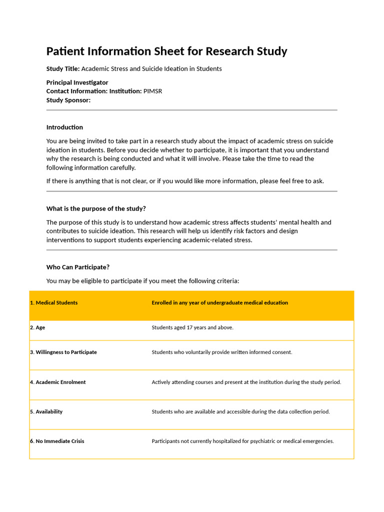 Academic Stress & Suicide Ideation Study | PDF | Mental Health | Mental ...