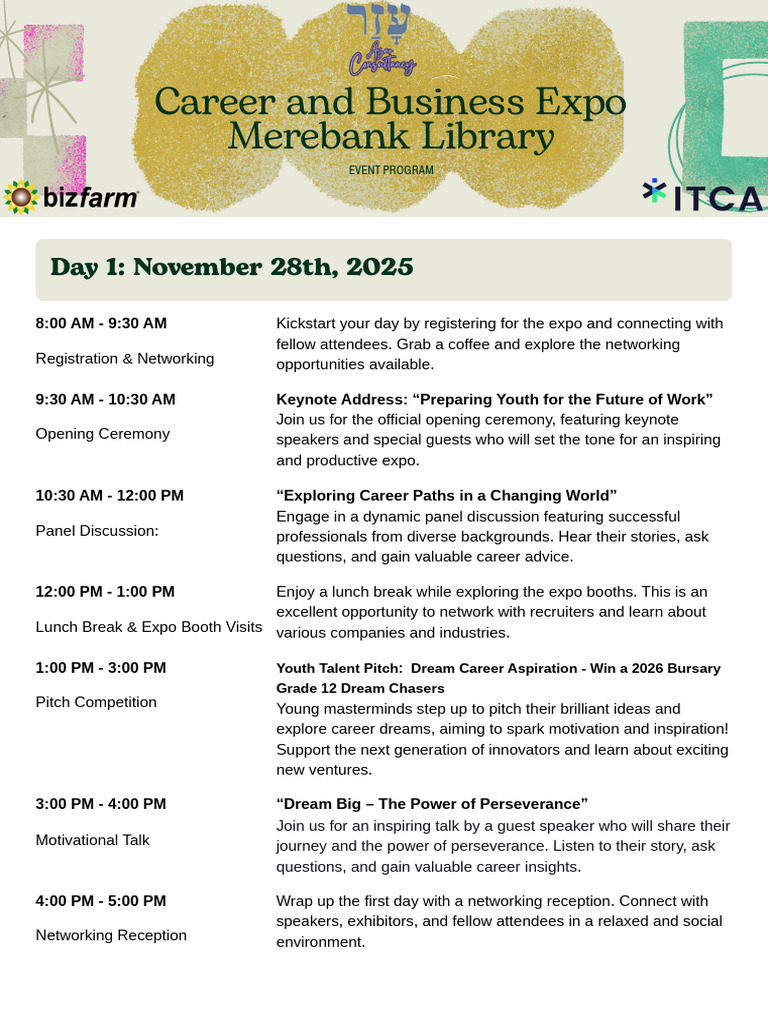Career and Business Expo | PDF | Entrepreneurship | Startup Company