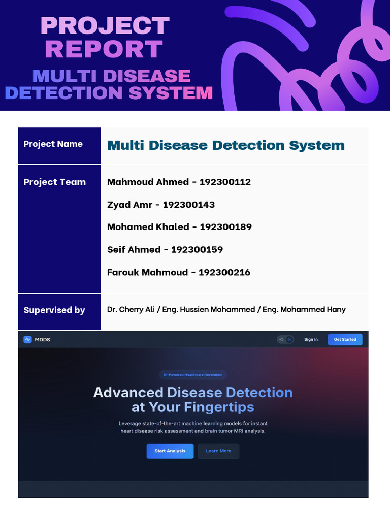 Multi Disease Detection System Overview | PDF | Databases | Method ...