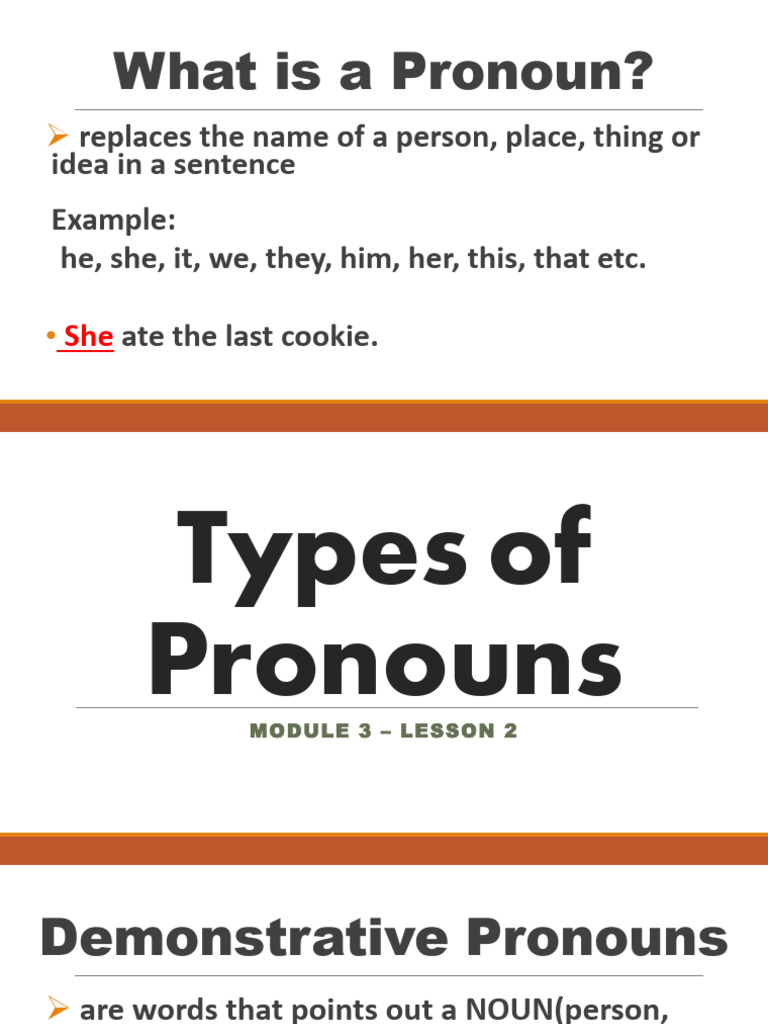 Understanding Pronouns and Their Types | PDF