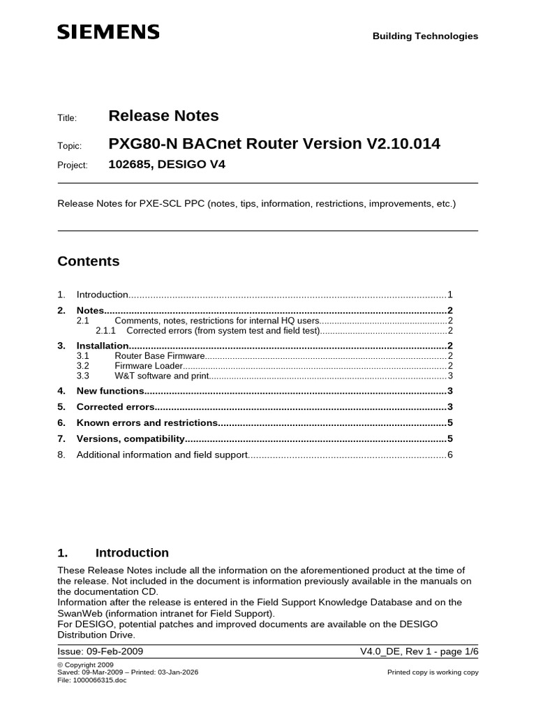 Release Notes PXG80-N V2.10.014 en | PDF | Router (Computing ...