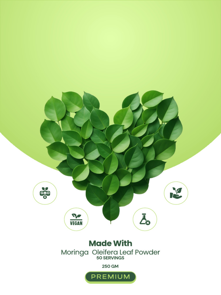 Moringa Powder Label Frontside | PDF