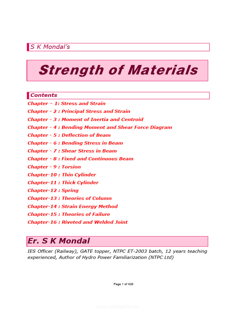 Strength of Materials | PDF | Deformation (Engineering) | Creep ...