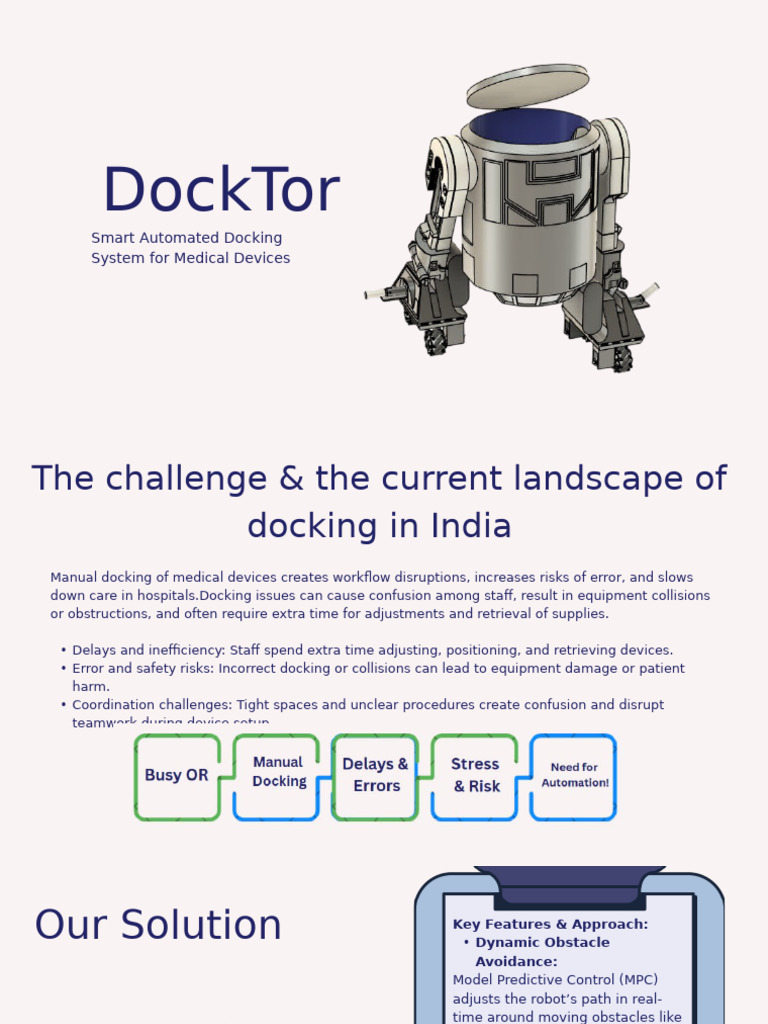 Smart Automated Docking for Medical Devices | PDF | Lidar | Robot