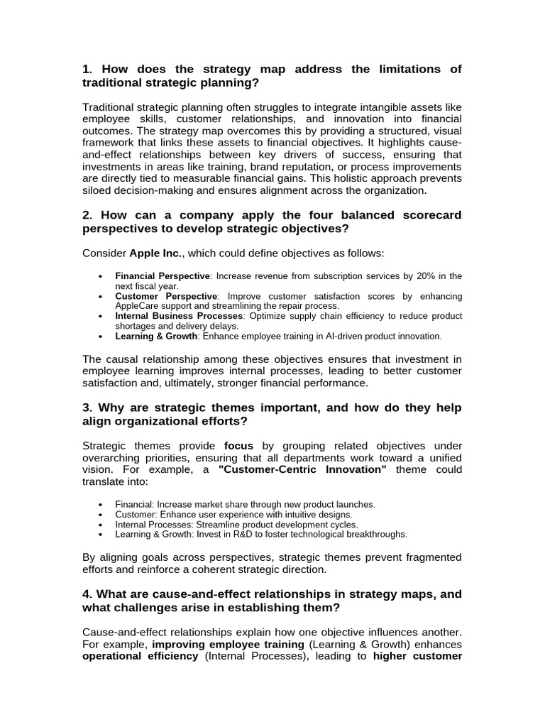 Strategy Maps for Effective Planning | PDF | Innovation | Strategic ...