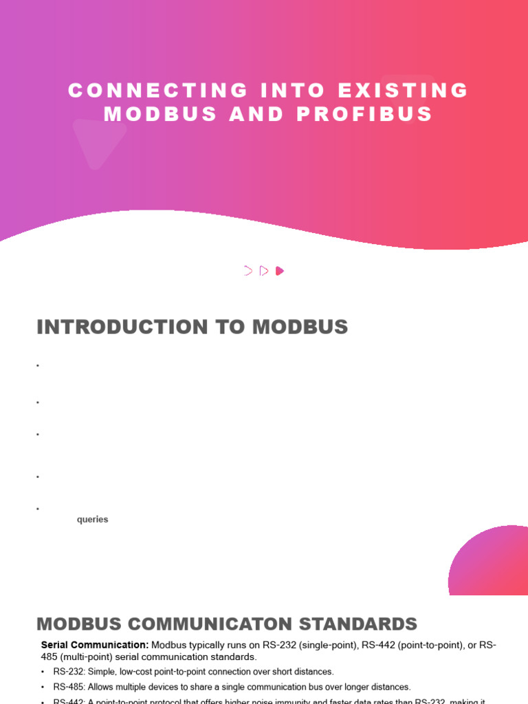 Modbus and Profibus | PDF | Computer Network | Programmable Logic ...