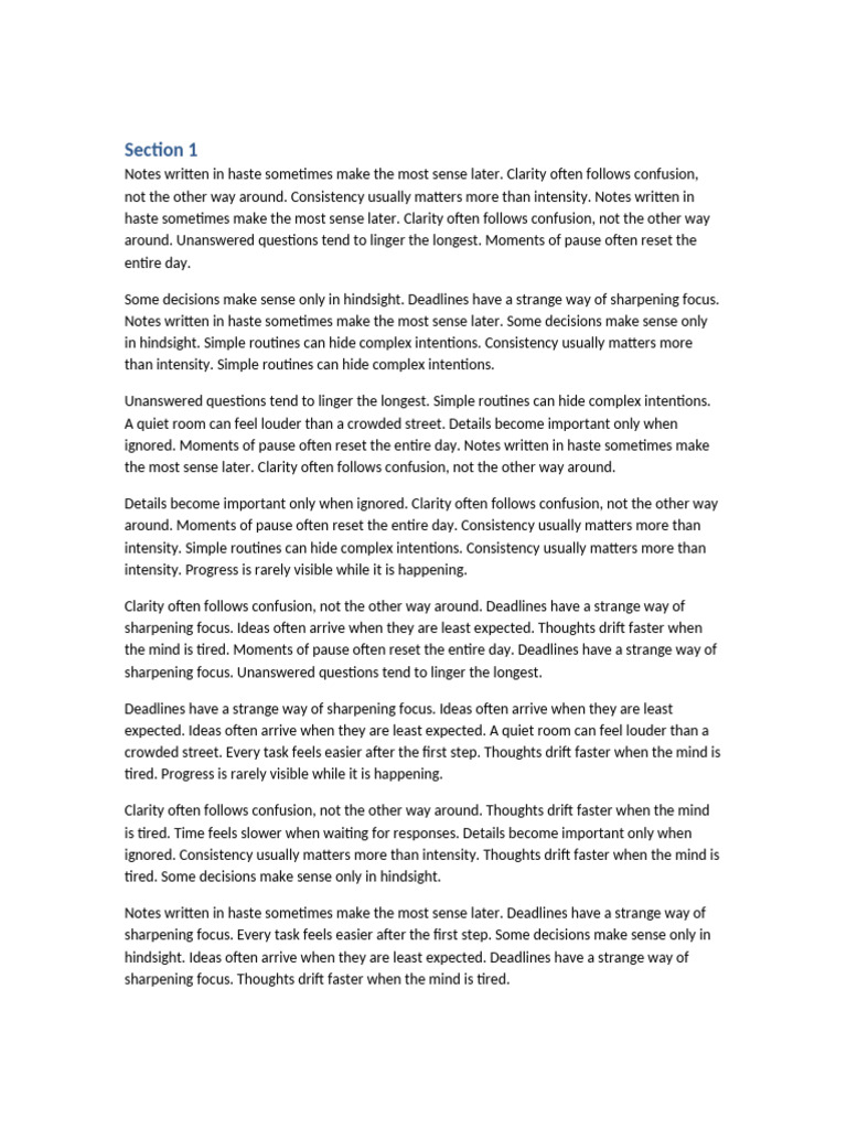 random_things_10_pages_unique | PDF | Thought | Mind