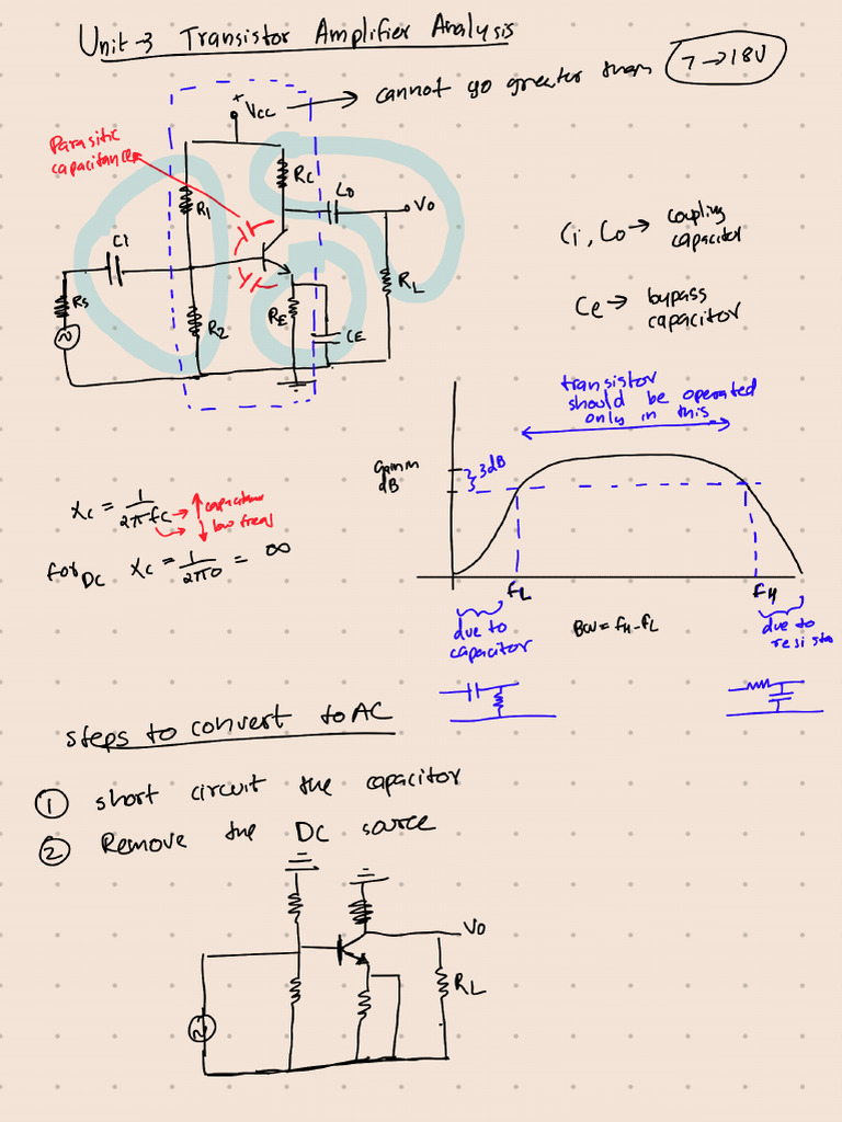 Unit 3 Transistor Amplifier - 251015 - 131621 | PDF