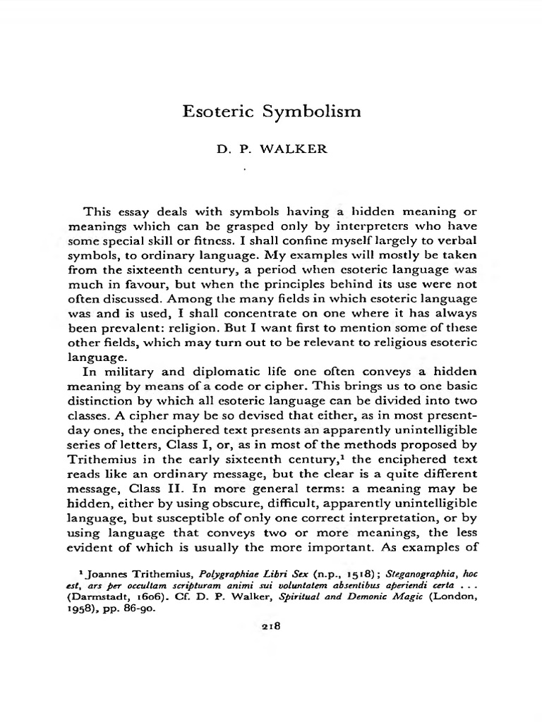 Understanding Esoteric Symbolism | PDF | Jesus | Revelation