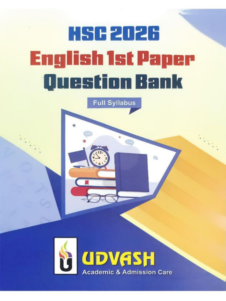 Udvash HSC 26 English 1st QB | PDF