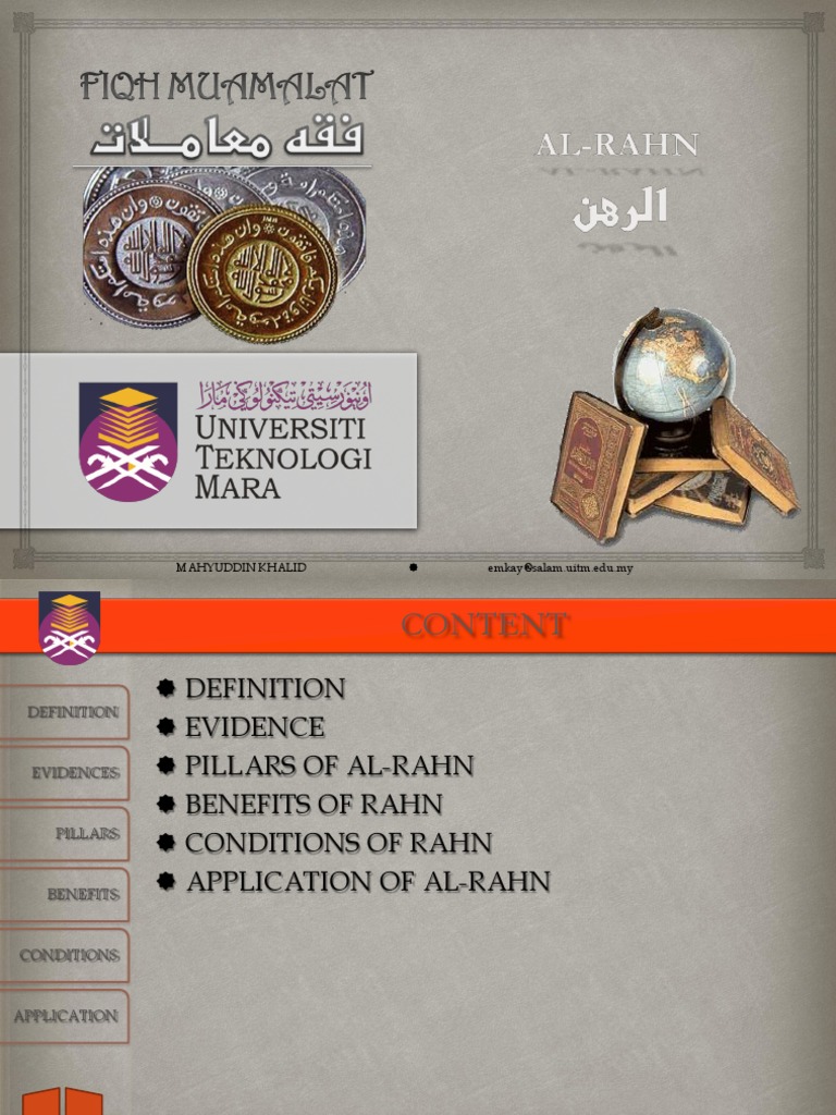 Al Rahn | PDF | Mortgage Law | Pawnbroker