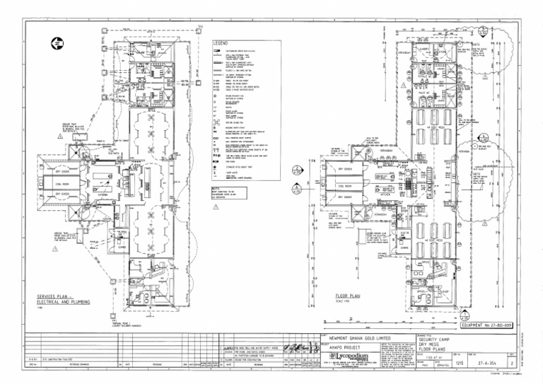27-A-354 Rev 2 Security Camp, Dry Mess, Floor Plans | PDF
