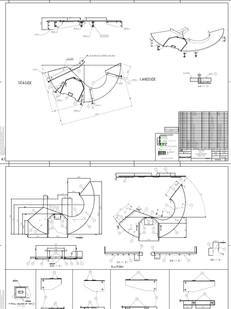 Manufacturing Instructions for Platform Assembly | PDF | Mechanical ...