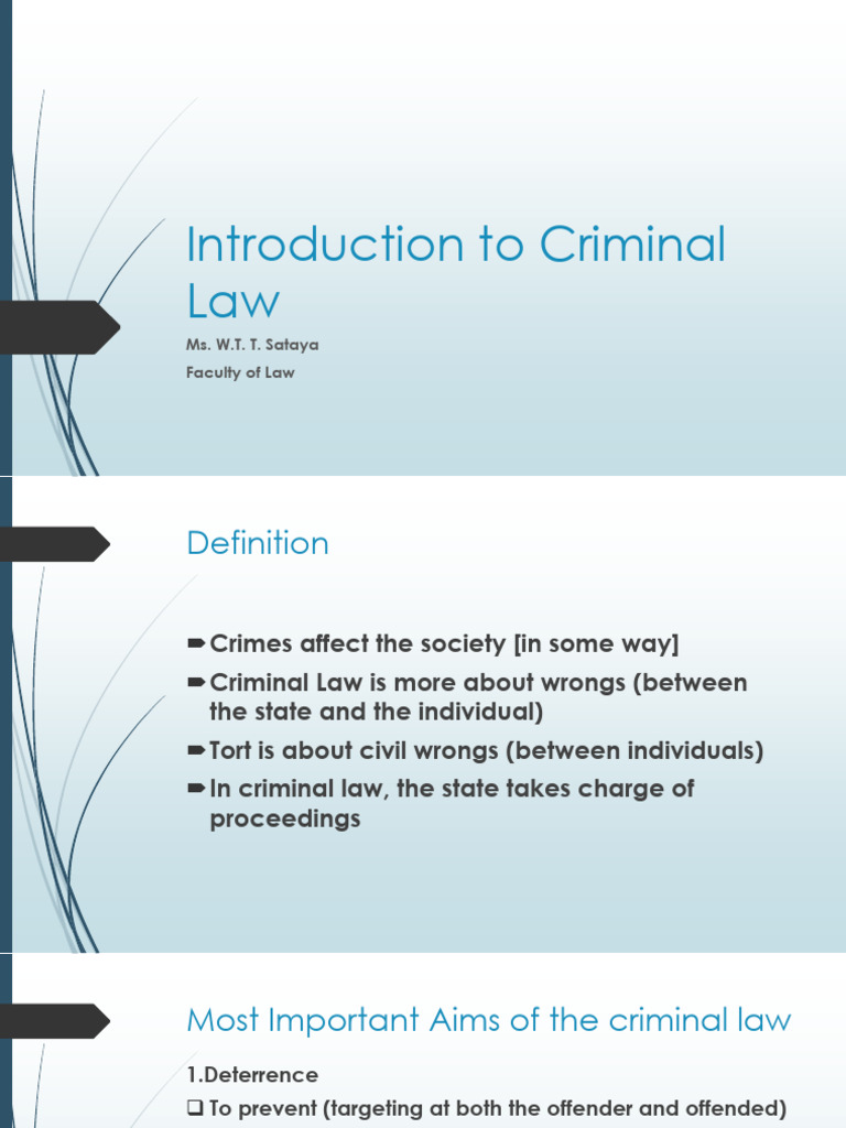 Overview of Criminal Law Principles | PDF | Mens Rea | Crimes