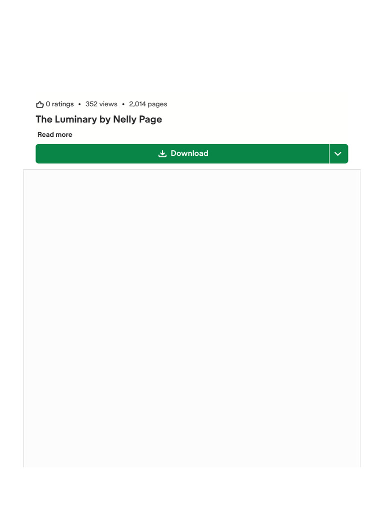 The Luminary by Nelly Page PDF | PDF