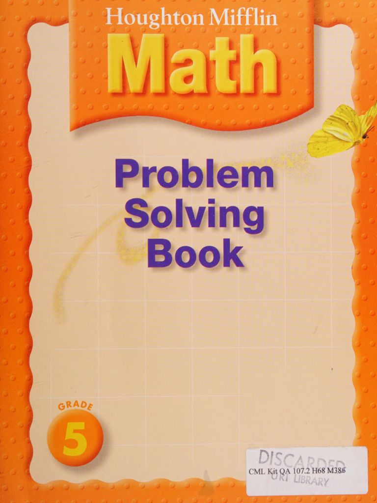Houghton Mifflin Math (Problem Solving Book - Grade 5) -- [Author Not ...