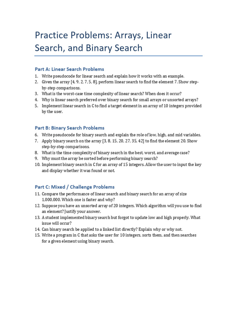 Practice Problems Search | PDF