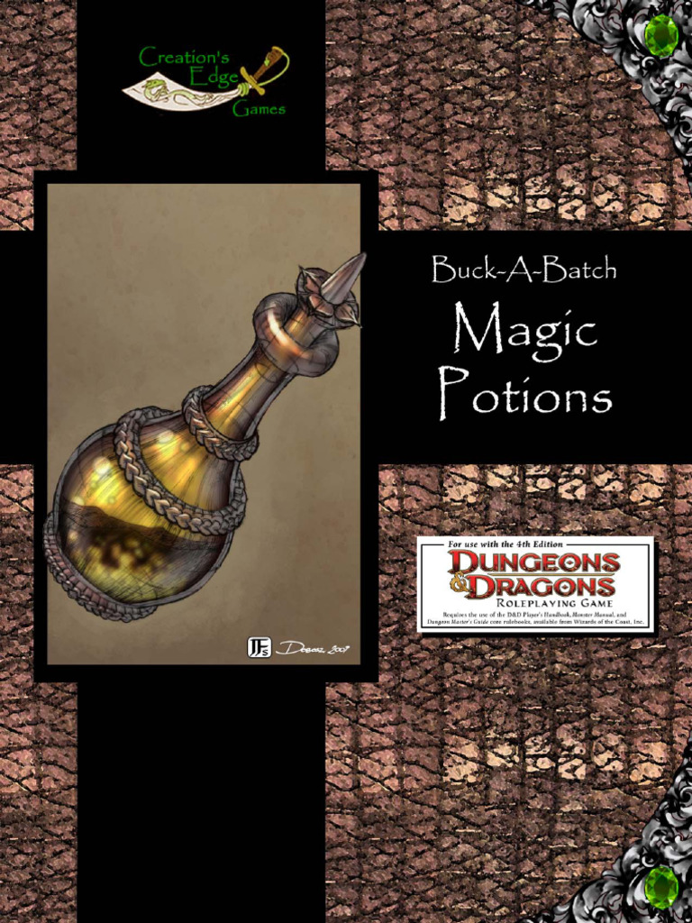 D&D 4th Edition Potion Guide | PDF | Dungeons & Dragons