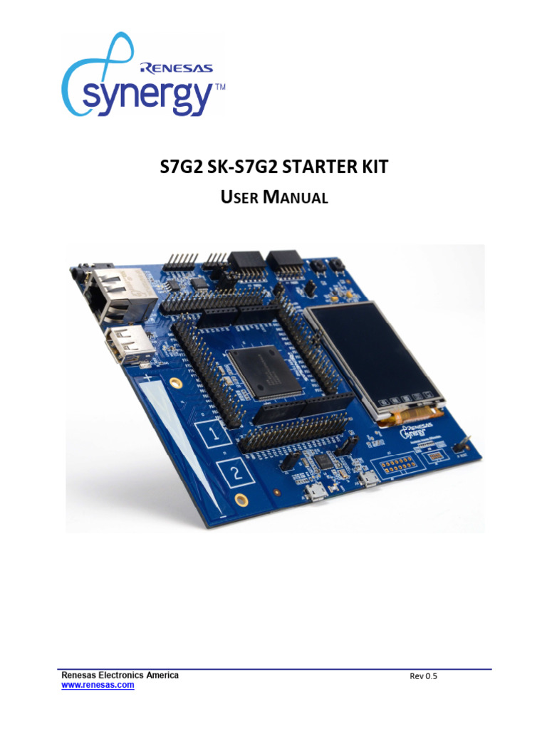 SK-S7G2 Renesas Board Manual | PDF | Microcontroller | Electromagnetic ...