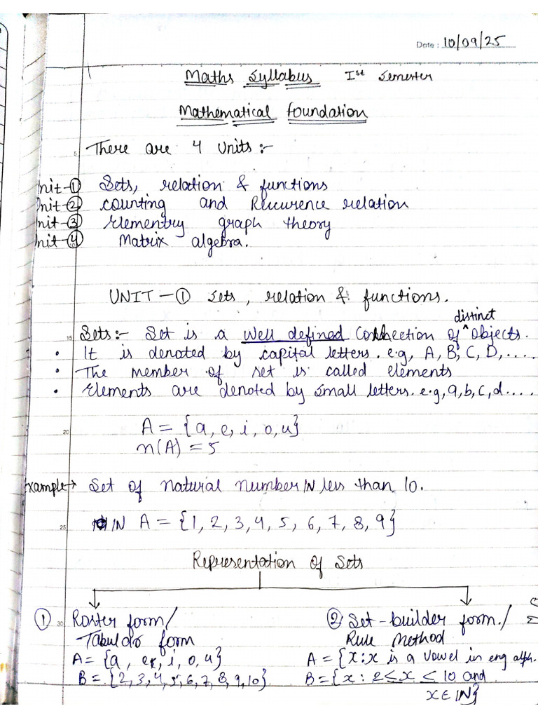 Maths Notes | PDF