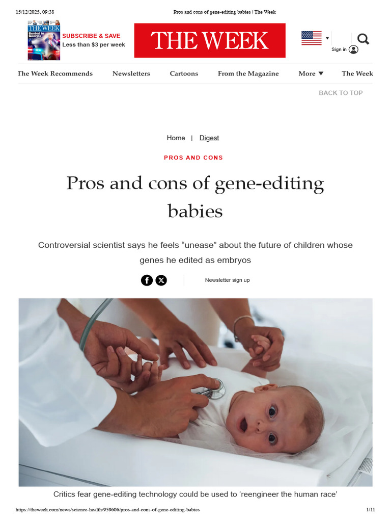 Gene-Editing Babies: Pros and Cons Explained | PDF | Bioethics ...