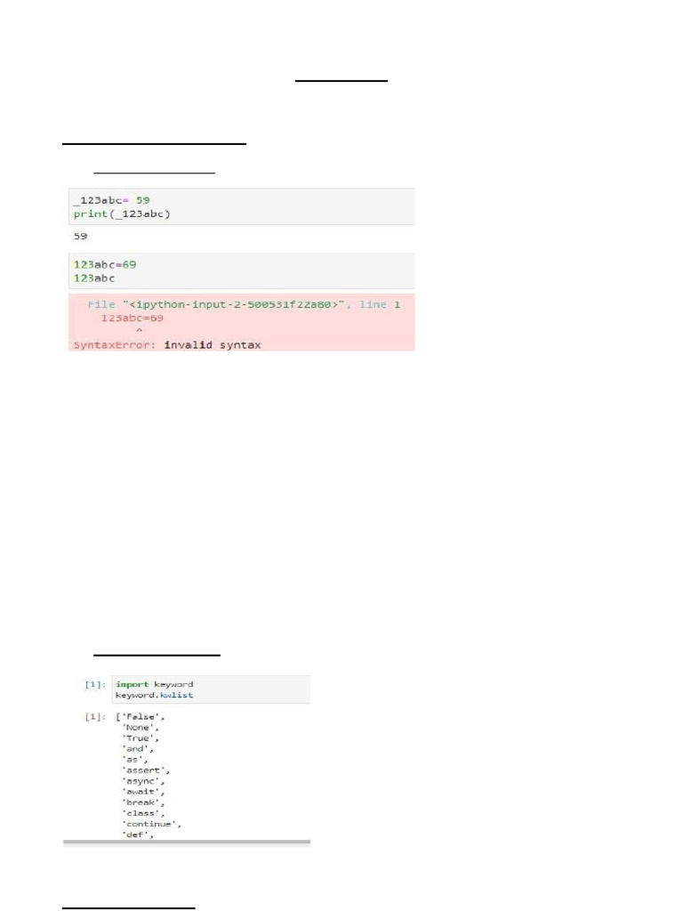 2 Python My Notes - Upto Bool | PDF