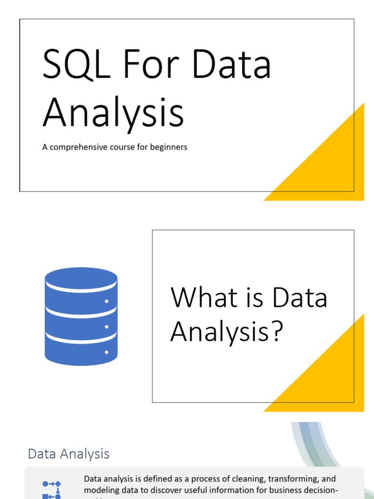 SQL Basics for Data Analysis Beginners | PDF | Relational Database ...