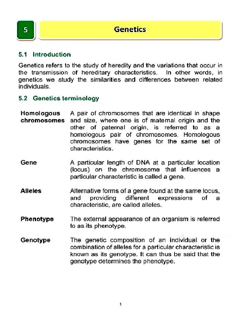 Genetics | PDF