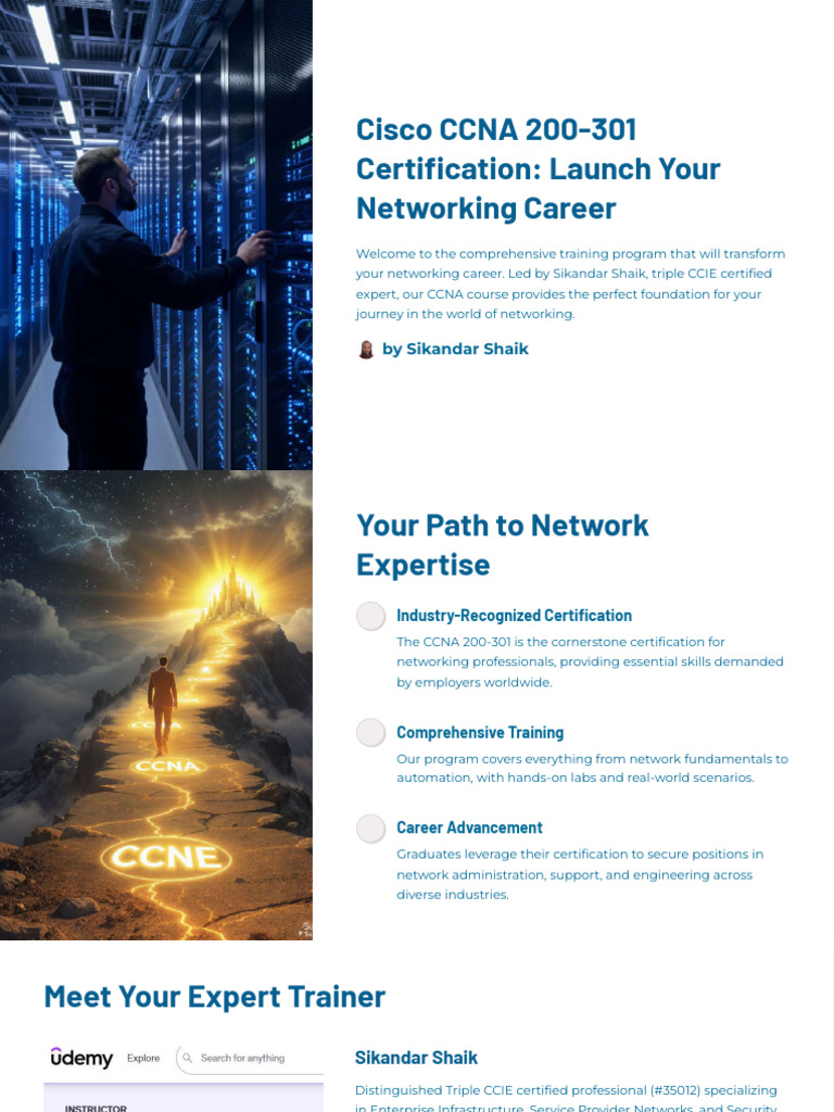 CCNA 200-301 Certification Training | PDF | Cisco Certifications ...