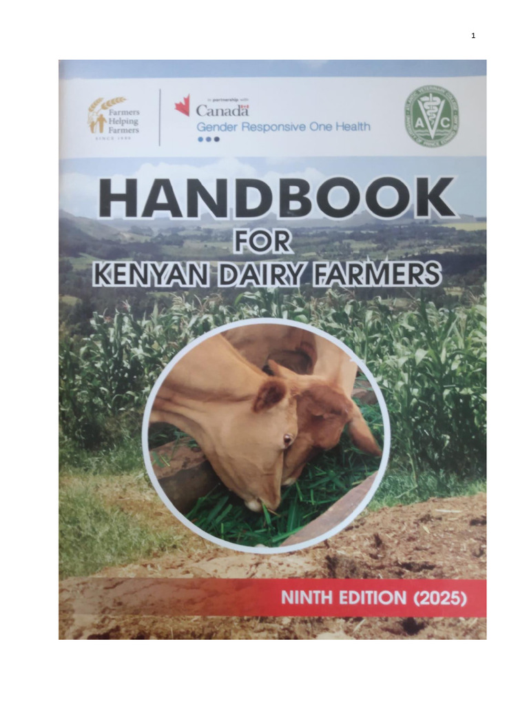 Smallholder Dairy Handbook: Kenya Edition | PDF | Dairy Cattle | Cattle