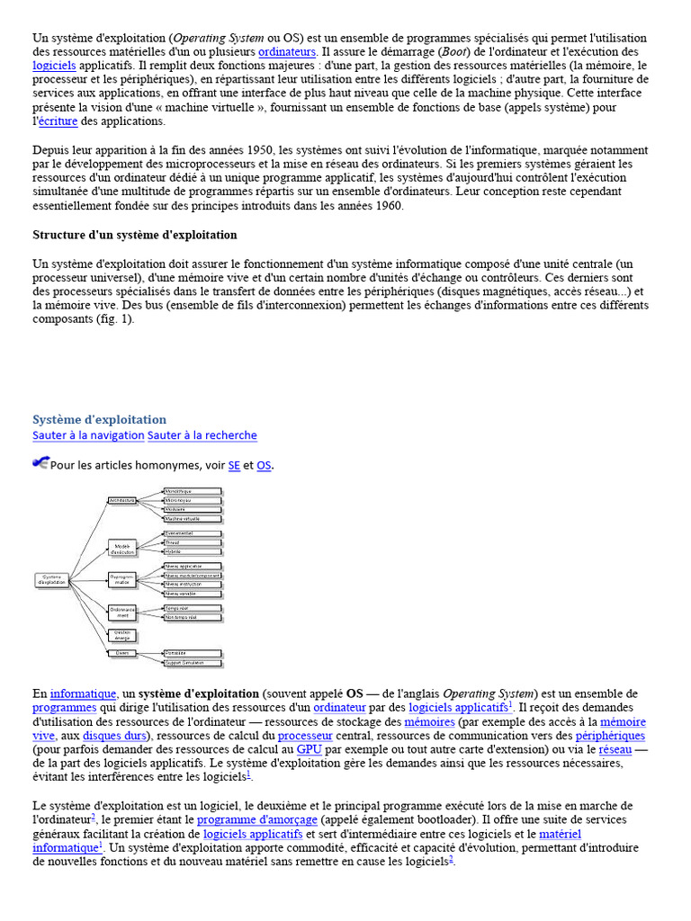 Comprendre le Système d'Exploitation | PDF | Système d'exploitation ...