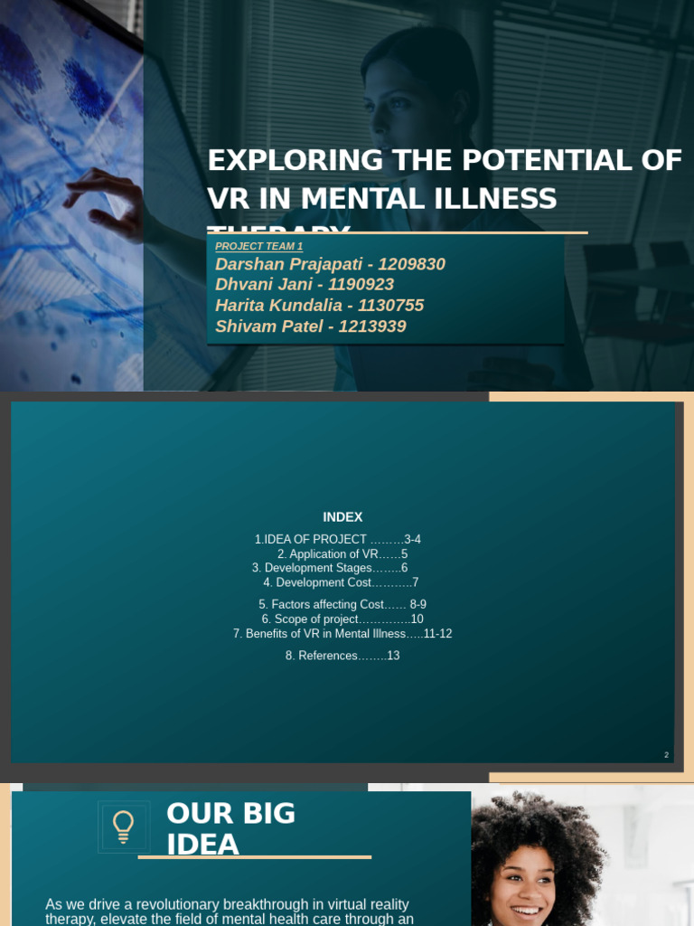 Exploring the Potential of VR in Mental Illness (1) | PDF | Virtual ...