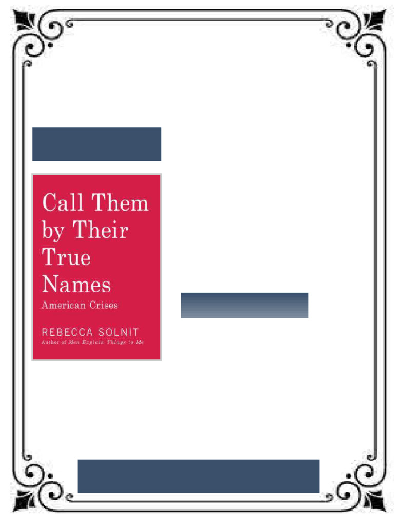 Call Them By Their True Names Rebecca Solnit eBook updated file version ...