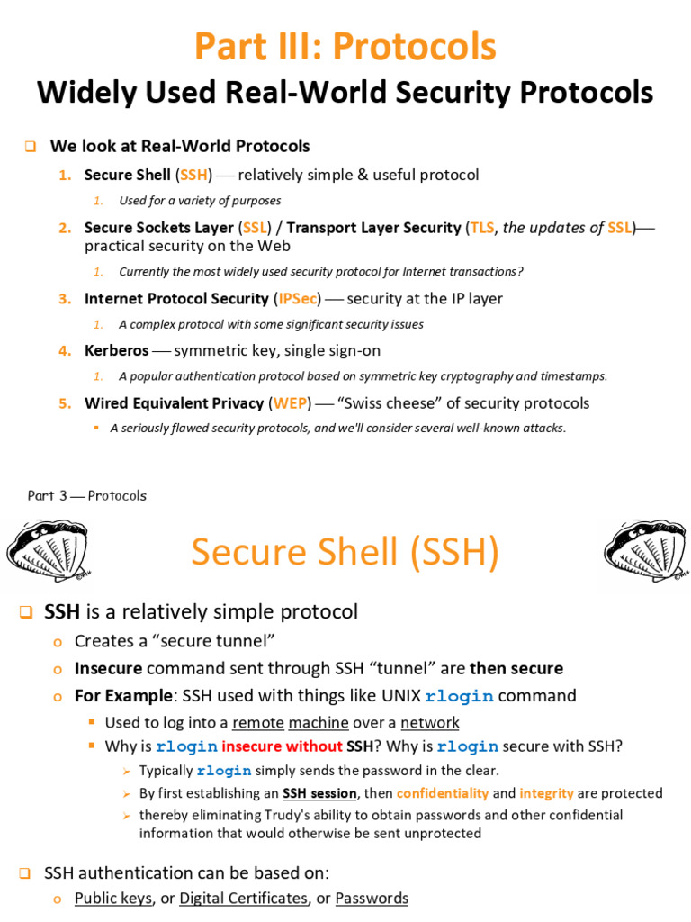 Overview of Key Security Protocols | PDF | Transport Layer Security ...
