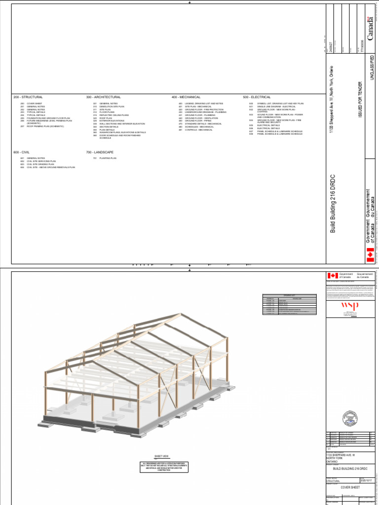 DRDC Building 216 Design Plans | PDF | Concrete | Civil Engineering