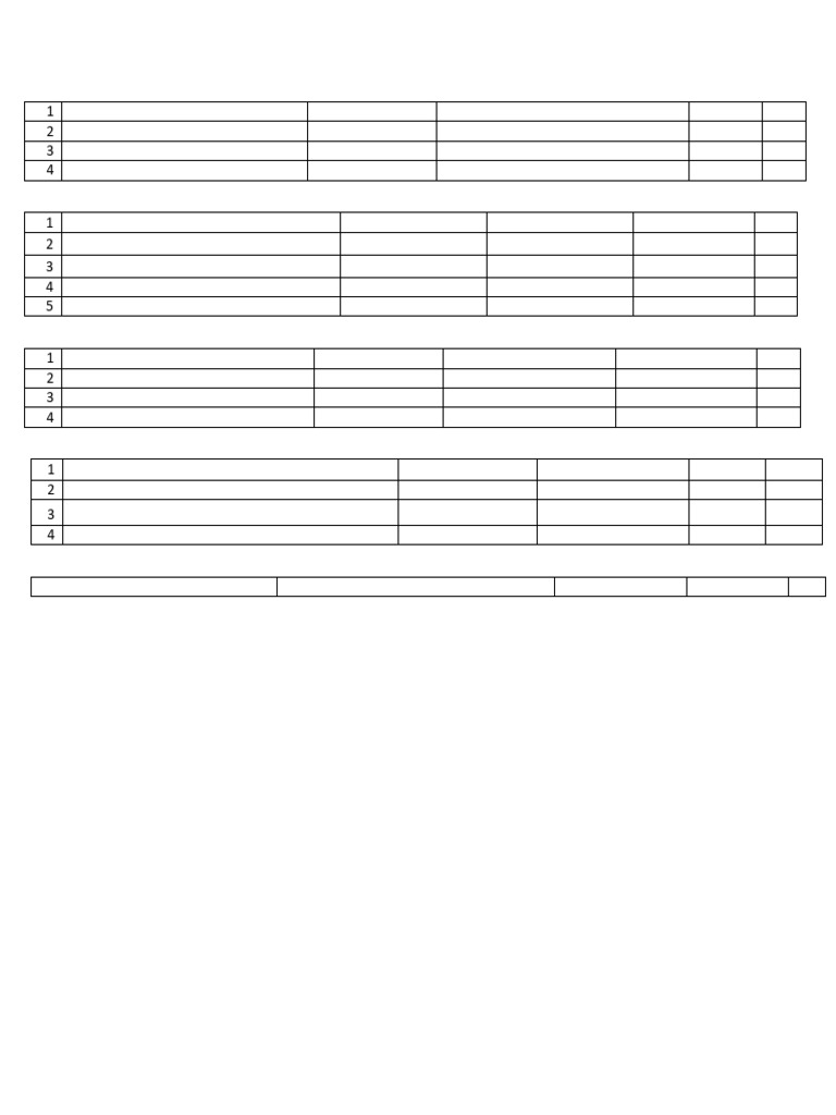 Movement List for 20th July | PDF