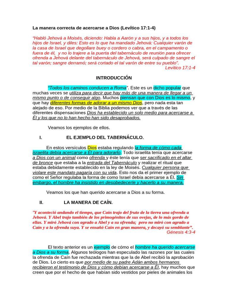 Cómo acercarse a Dios correctamente | PDF | Cristo (título) | Fe