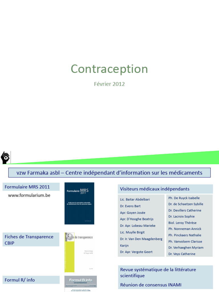 Guide sur la Contraception Hormonale | PDF | Contraception | Cancer