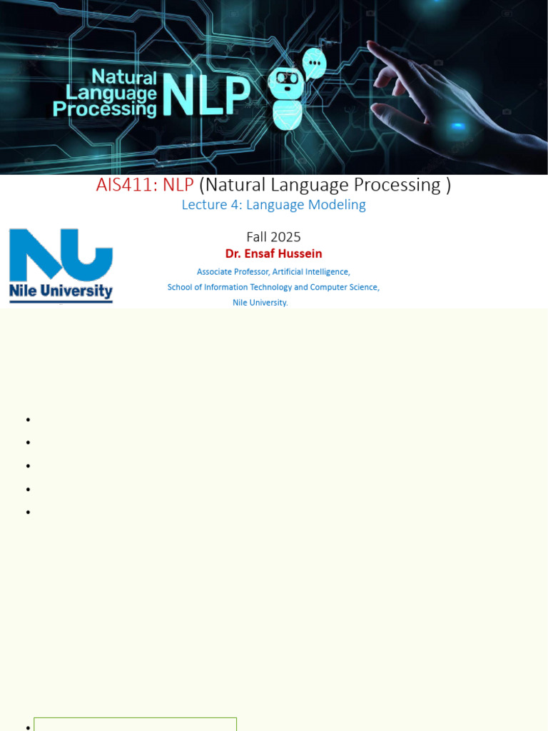Language Modeling in NLP: N-Grams & Neural Models | PDF | Learning ...