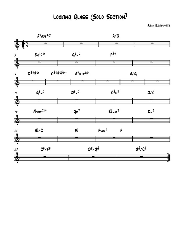 Looking Glass (Solo Section) | PDF