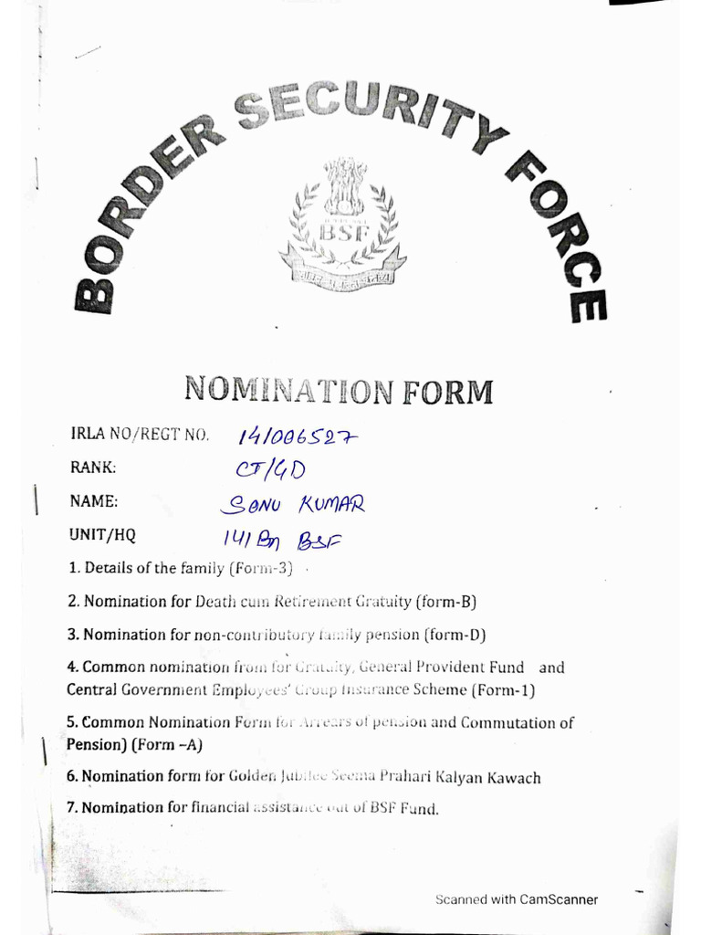 Nomination Form | PDF