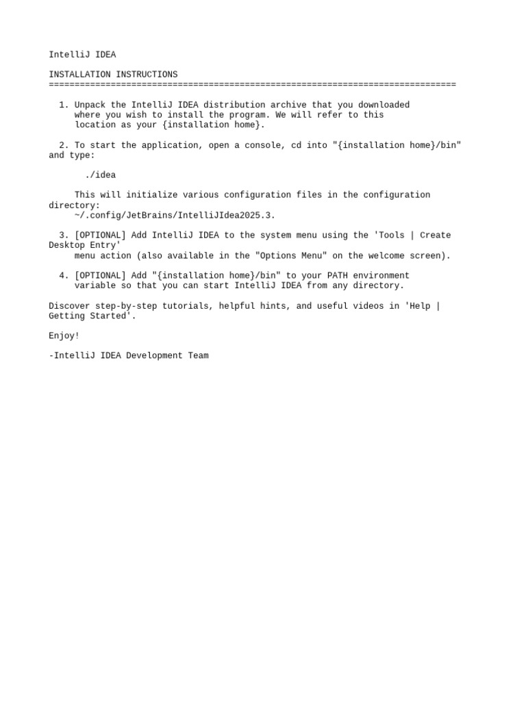 IntelliJ IDEA Installation Guide | PDF